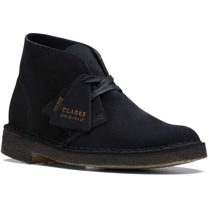 Clarks desert boot hot sale pelle nera