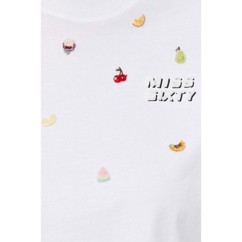 Miss Sixty t-shirt in cotone colore bianco