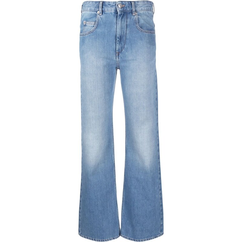 MARANT ÉTOILE Jeans svasati a vita alta - Blu
