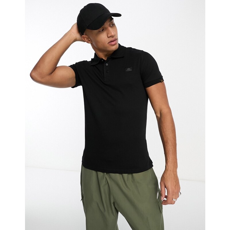 ALPHA INDUSTRIES T-Shirt Uomo Ttp T - Maglietta Basic Cotone, Vestibilità Regolare Con Bandiera Sulla Manica