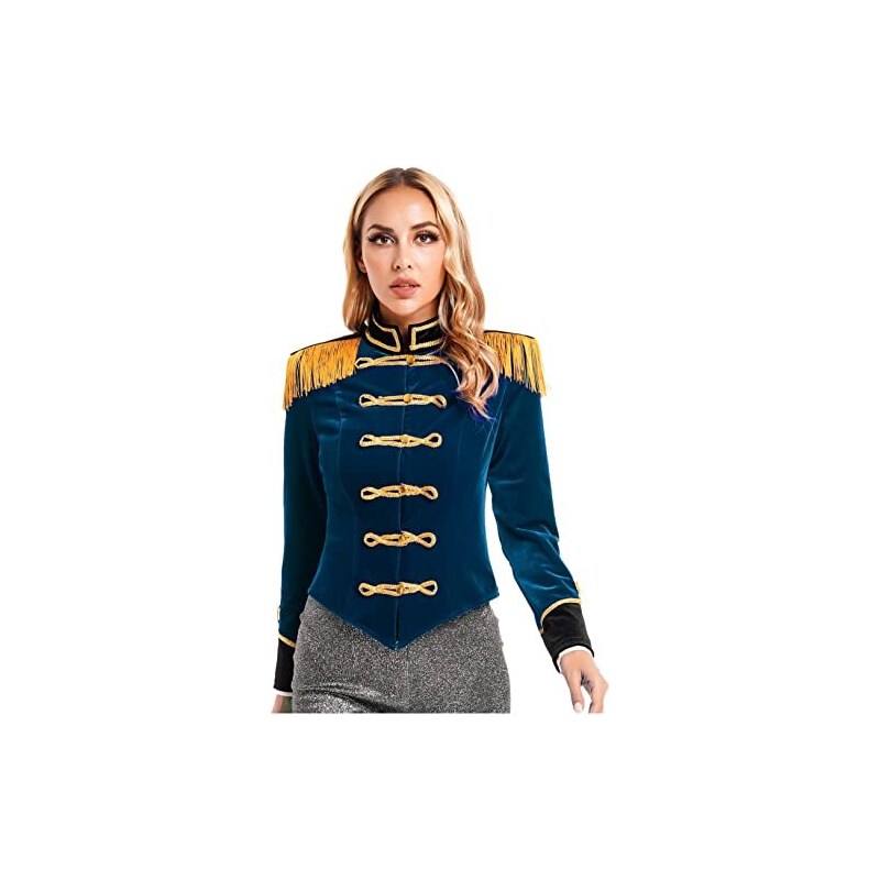Giacca Smoking Bambino Rosso - Costume Carnevale Vintage Medievale Con Lungo Cappotto - Taglie 3-16 Anni