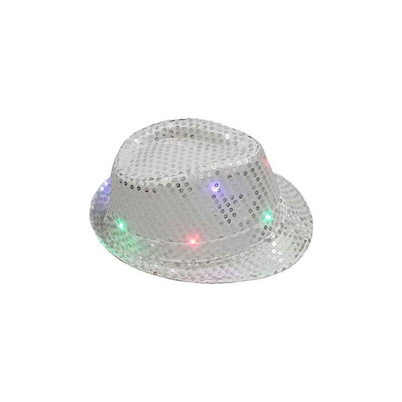 Cappello Da Cowgirl Bianco Con Piume E Diadema Argento - Foto 6