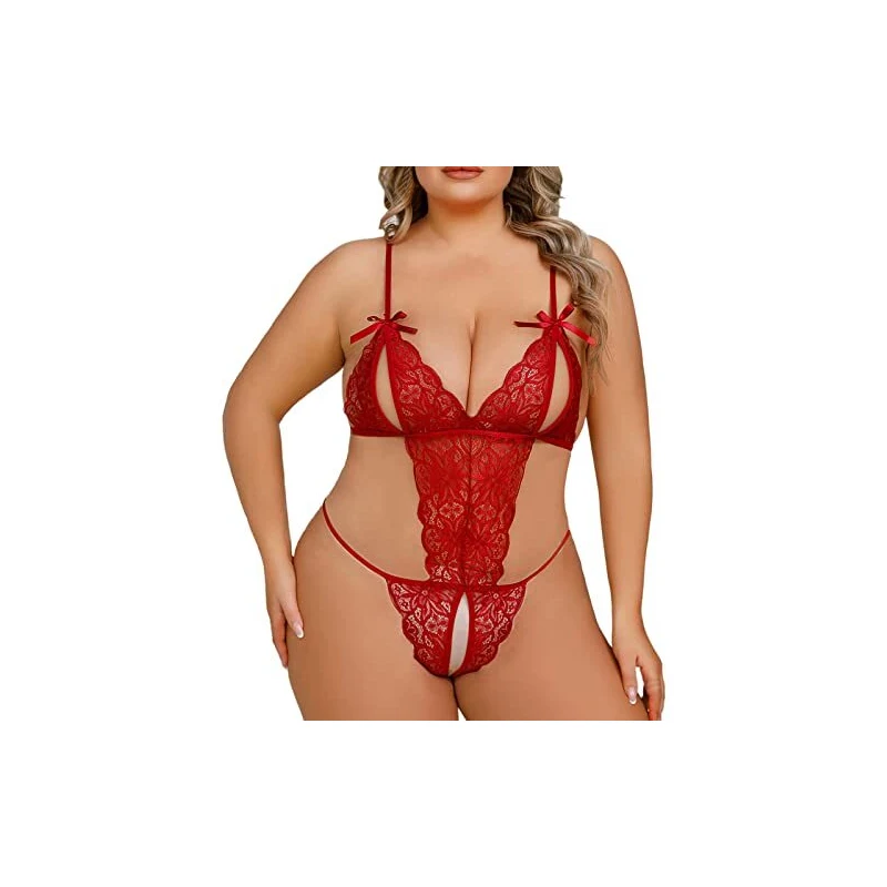 Set Di Biancheria Intima Di Pizzo Per Donna – 3 Pezzi (Reggiseno, Giarrettiera, Mutandine) Con Cinghie Regolabili, Trasparente E Nero
