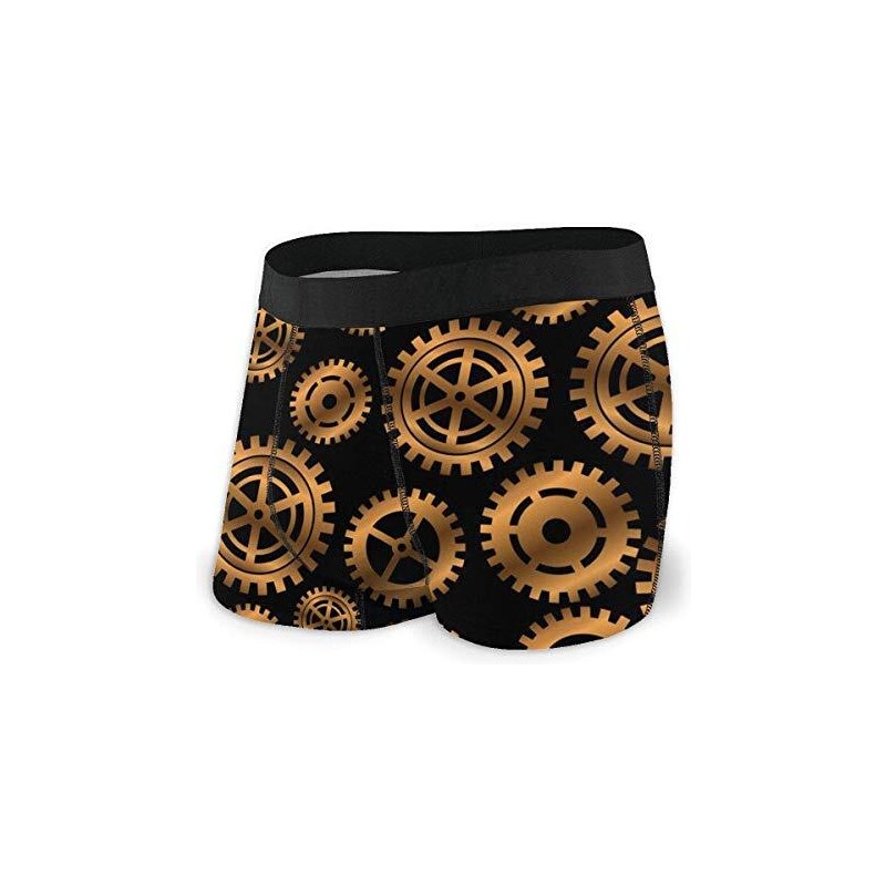 Boxer Uomo In Tessuto Traspirante - Motivo Floreale Etnico Colorato - Slip Aderenti Con Elastico, Taglie S-XXL
