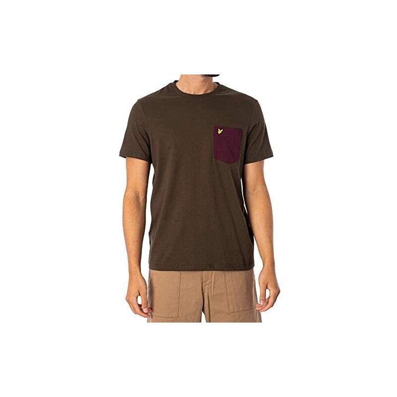 Maglietta Uomo Lyle & Scott In Cotone BCI – Colore Rosso – Girocollo, Tessuto Jersey 190 G/m² – Vestibilità Regolare