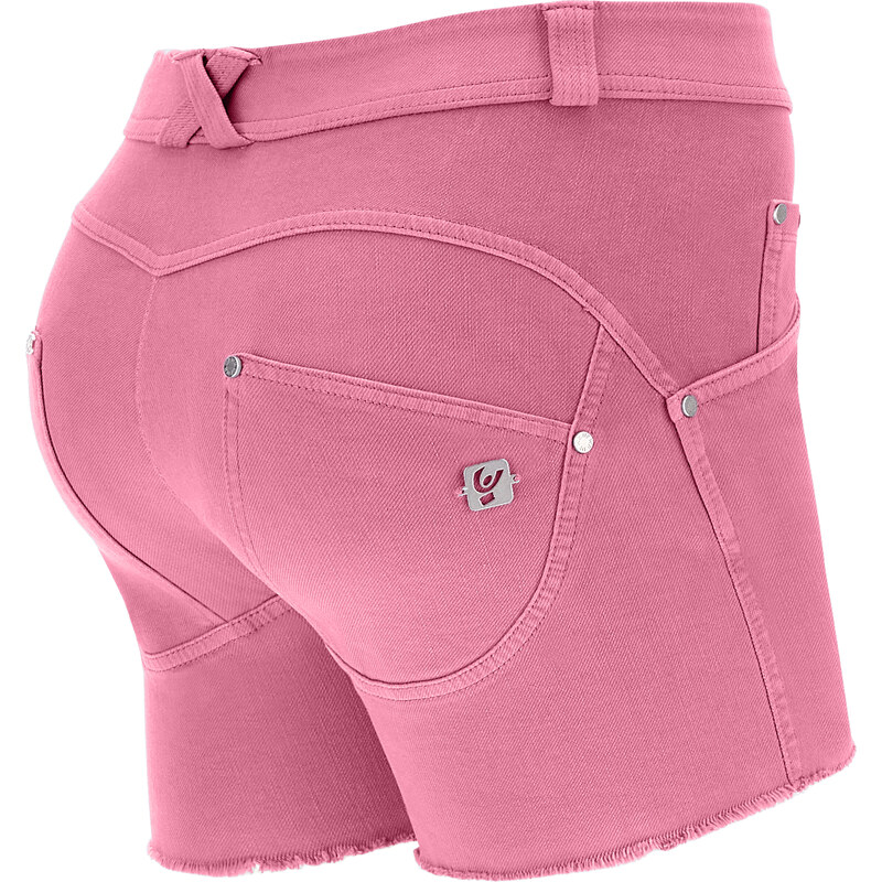 Freddy Shorts WR.UP in denim navetta ecologico fondo sfrangiato e abrasioni
