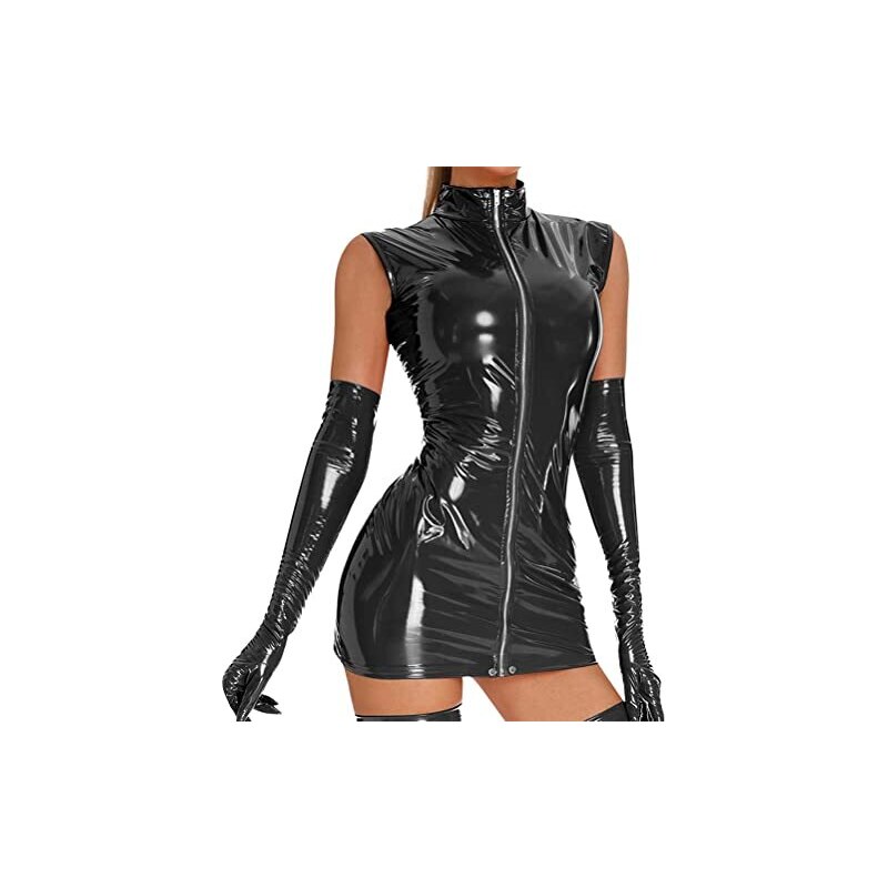 Abito Corto Da Donna Aniye By In Eco Pelle Con Lacci