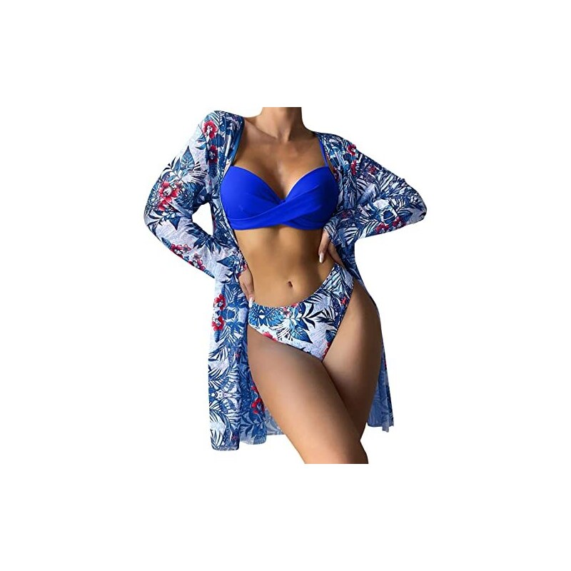 Kimono Copricostume Da Donna Con Bandiera Americana - Chiffon Leggero, Cardigan Aperto Con Spacchi, Estivo, Taglia L - Ideale Per 4 Luglio E Spiaggia - 2