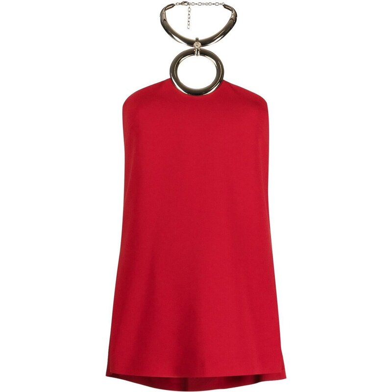 Elie Saab Top con collana - Rosso