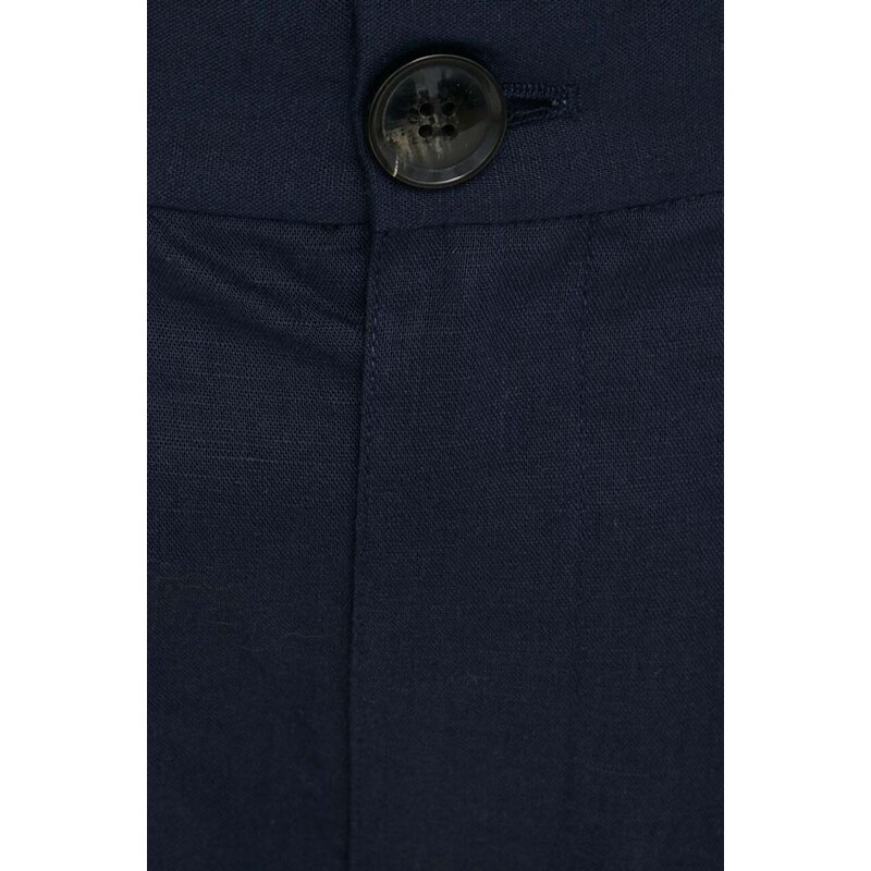 Bruuns Bazaar pantaloncini in lino Lino Germain
