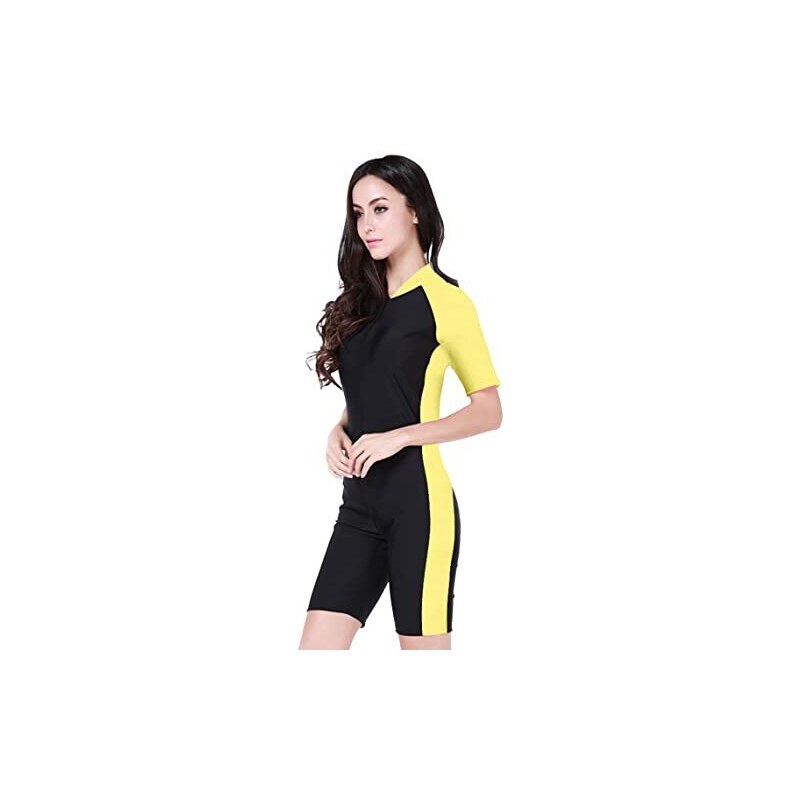 Costume Intero Da Donna Davena Con Maniche Corte E Pantaloncini – UPF 50+, Taglie Forti (1X-5X), Asciugatura Rapida