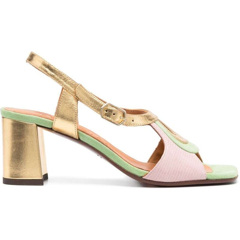 Sandali Con Tacco Donna CHATTAWAK Rosa, 36 EU, Tomaia Intrecciata E Soletta In Pelle