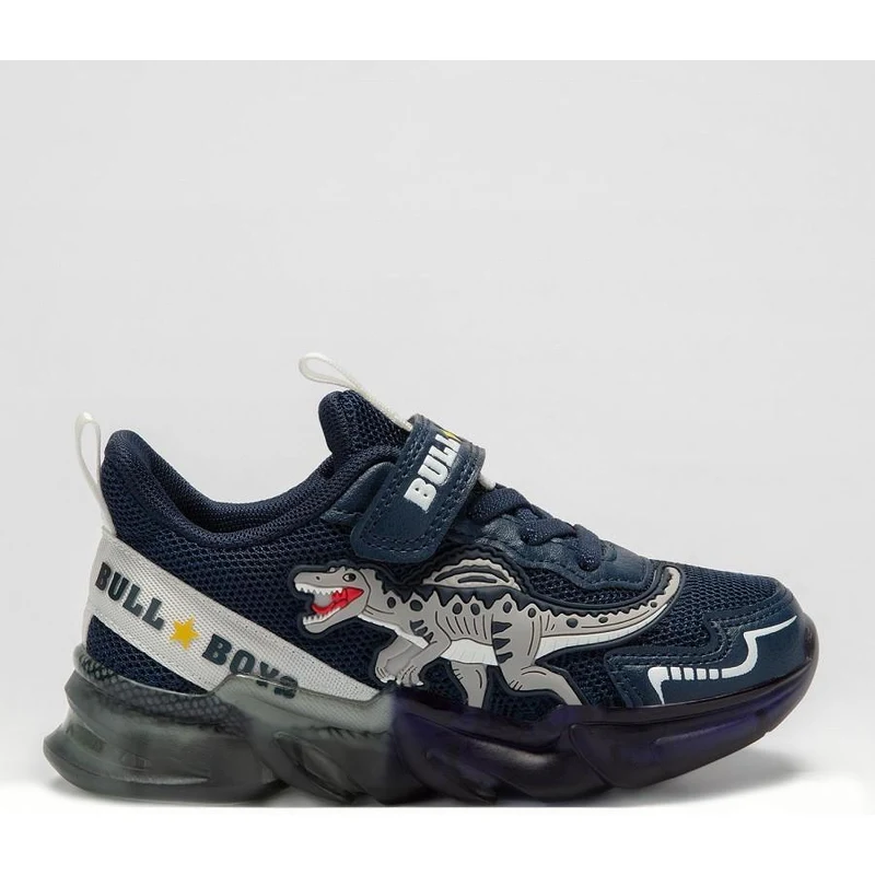 Sneakers basse da bambino Bull Boys con luci nella suola