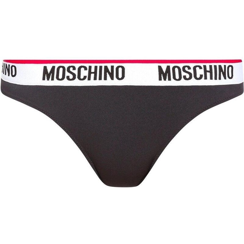 Moschino Slip in microfibra con logo