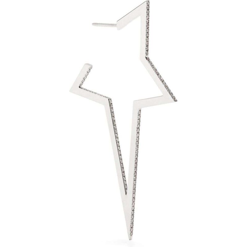 Carissima Orecchini Bottoni con Nodo Quadrato in Oro Tre Colori 9 ct per Donna