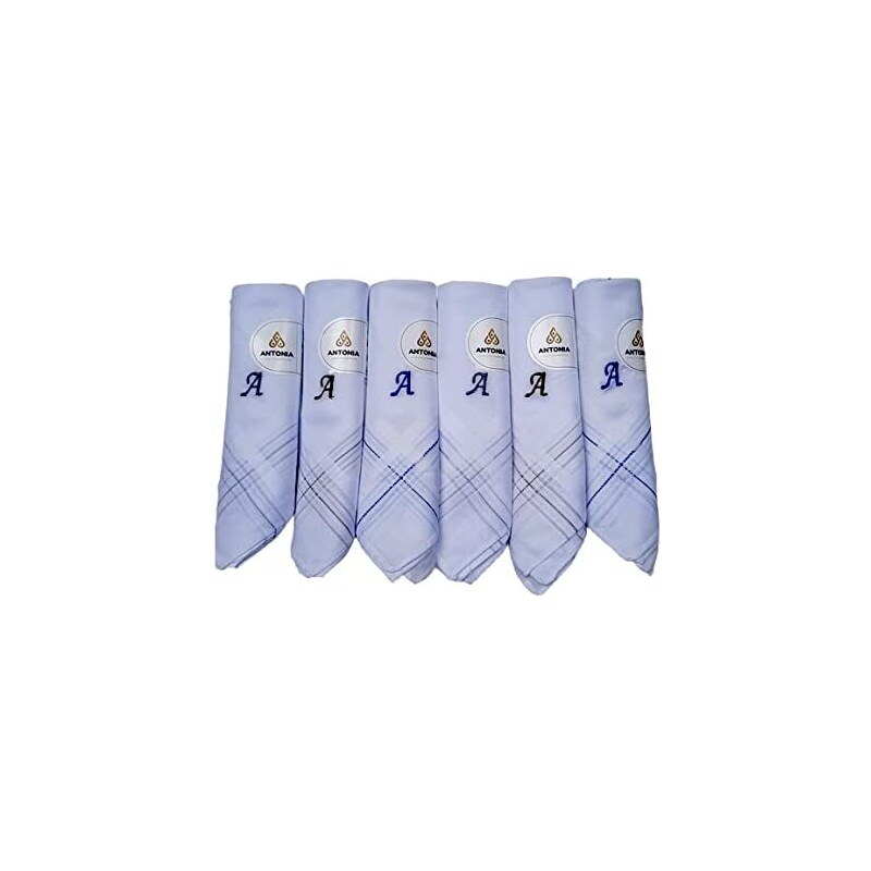 Set 6 Fazzoletti Uomo 100% Cotone - 40x40 Cm, Motivo Scozzese, Per Taschino O Regalo - Foto 9