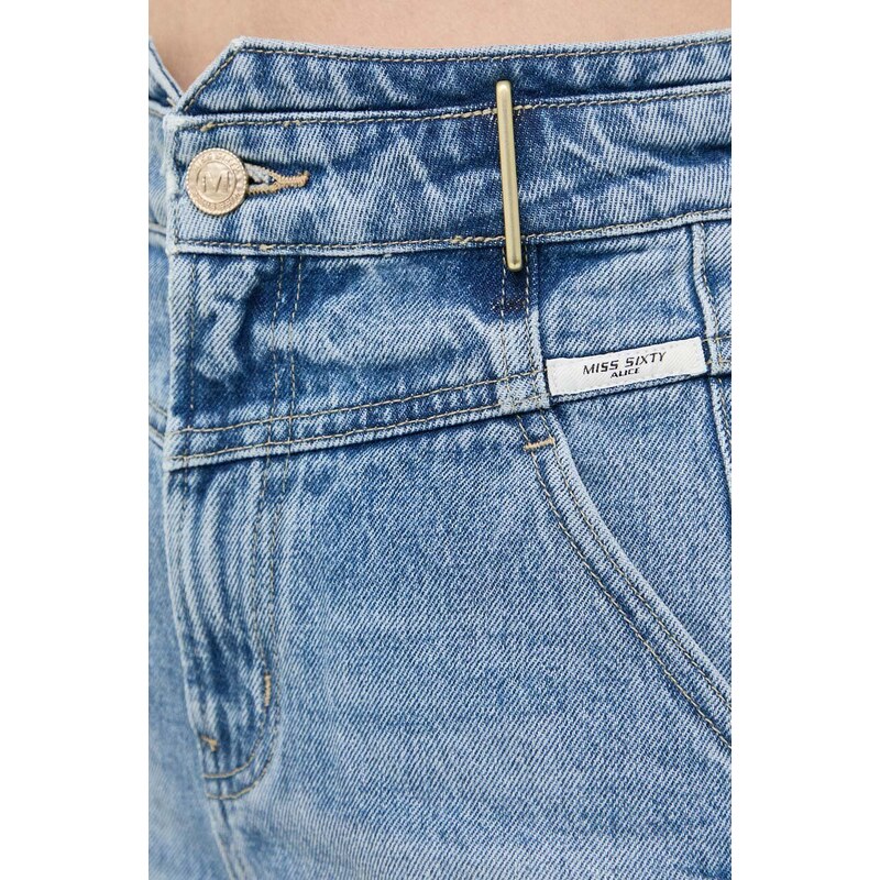 Miss Sixty pantaloncini di jeans in cotone colore blu