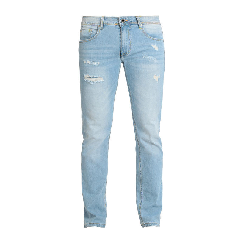 Baci & Abbracci Jeans Chiari Da Uomo Con Strappi Regular Fit Taglia 56