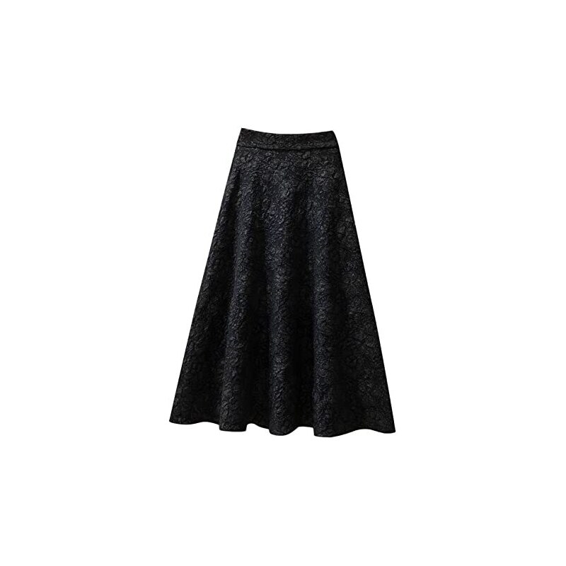 Gonna Midi A Pieghe A Fisarmonica Color Cachi Anni '70, 29" / Gonna Segretaria Vintage A Vita Alta Con Linea Ad A - Italia - Foto 7