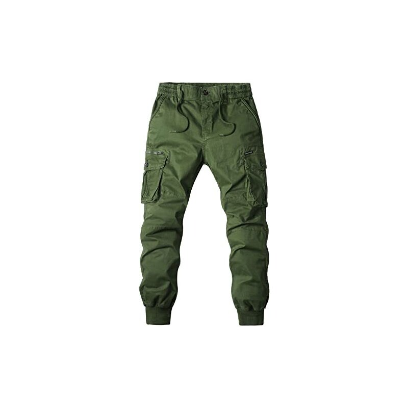 Tex Leaves Pantaloni Chino Uomo, Vestibilità Regolare, Nero, Taglia 50, In Cotone Biologico Certificato SGS