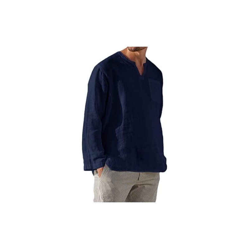 ReRock By Young & Rich Maglietta Uomo A Maniche Corte Con Scollo A V - Tinta Unita - Taglie S-3XL