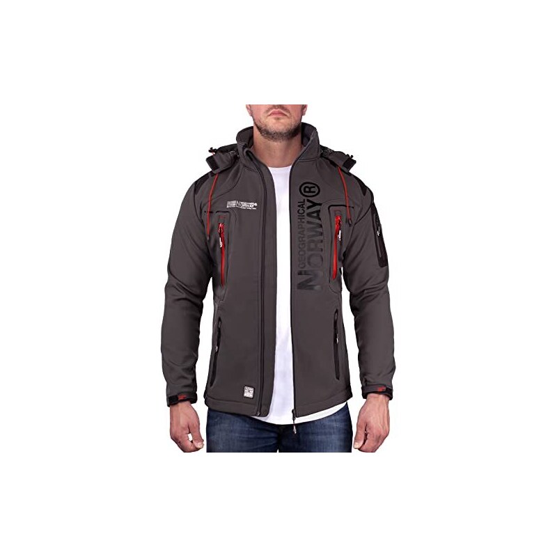 Geographical Norway Techno Men - Giacca Cappuccio Softshell