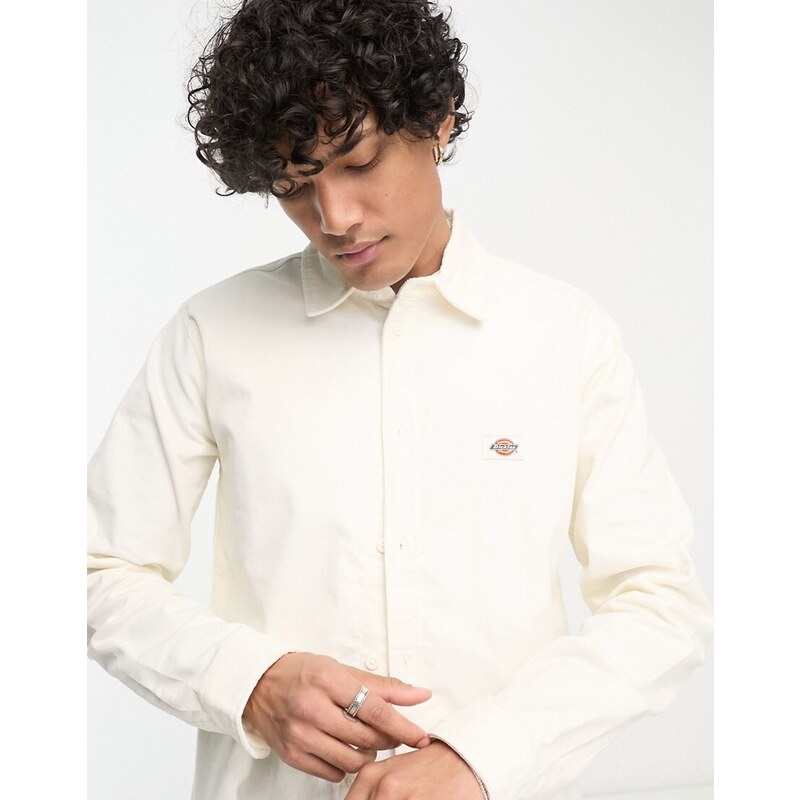 Dickies - Wilsonville - Camicia in tessuto a coste bianco sporco