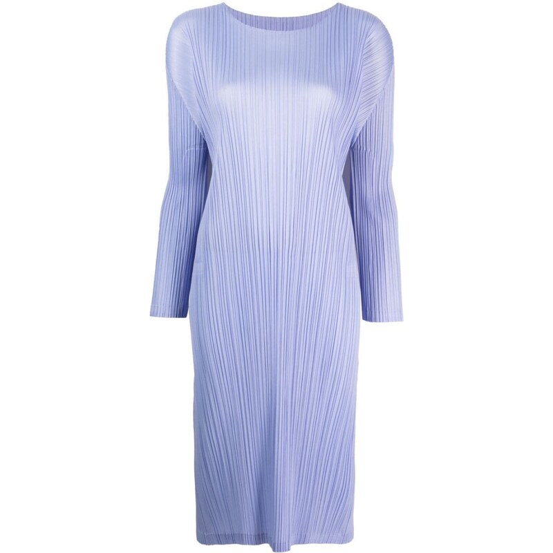 Abito Lungo Ispirato Issey Miyake – Pieghe, Motivo Astratto Colorblock, Taglia Unica