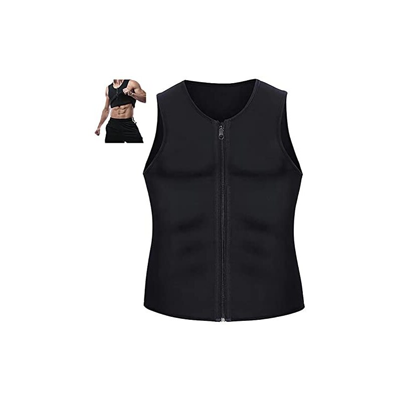 BaronHong - Camicia A Compressione Toracica Da Uomo Con Zip Originale Per Nascondere Ginecomastia Moobs Nudo S 108688061