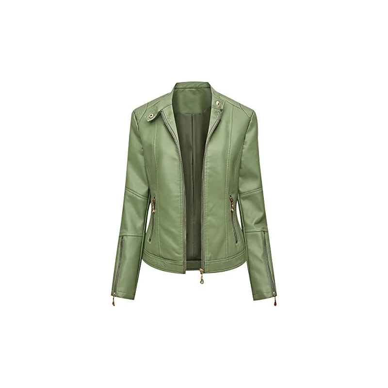 Giacca moto donna pelle Dainese Racing 4 Verde Acqua