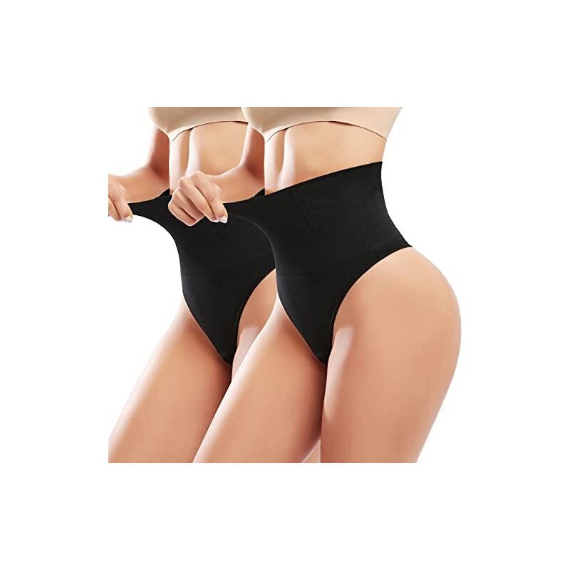 Mutande Contenitive Donna Vita Alta – Pantaloncini Modellanti Senza Cuciture In Nylon E Spandex – Antiscivolo - 2