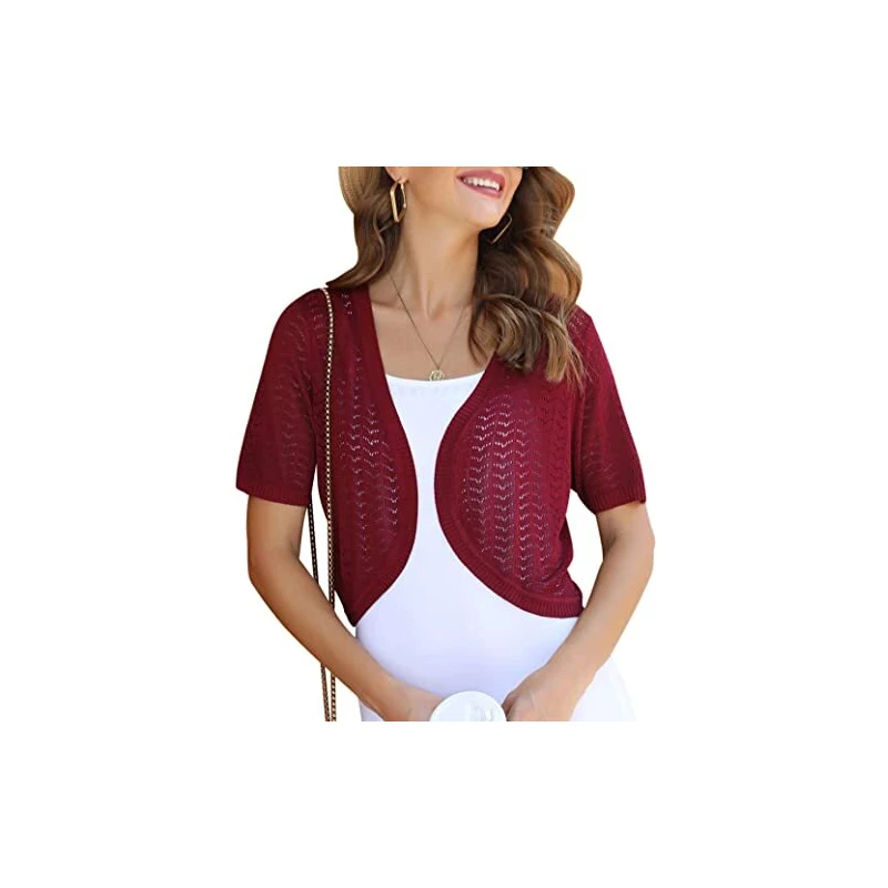 Bolero Donna Elegante Totatuit - Coprispalle Estivo In Viscosa E Nylon | Per Cerimonie E Sposa - Foto 5