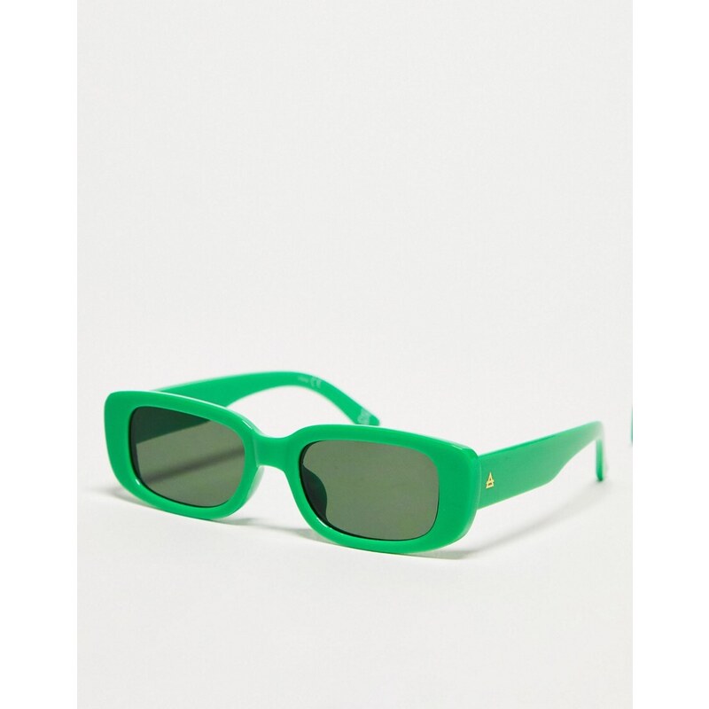 Occhiali Da Sole Pilot Mirror – Verde Specchio, Montatura Oro, Uomo/donna, UV400