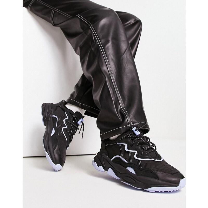adidas Originals - Ozweego - Sneakers nere e lilla-Nero