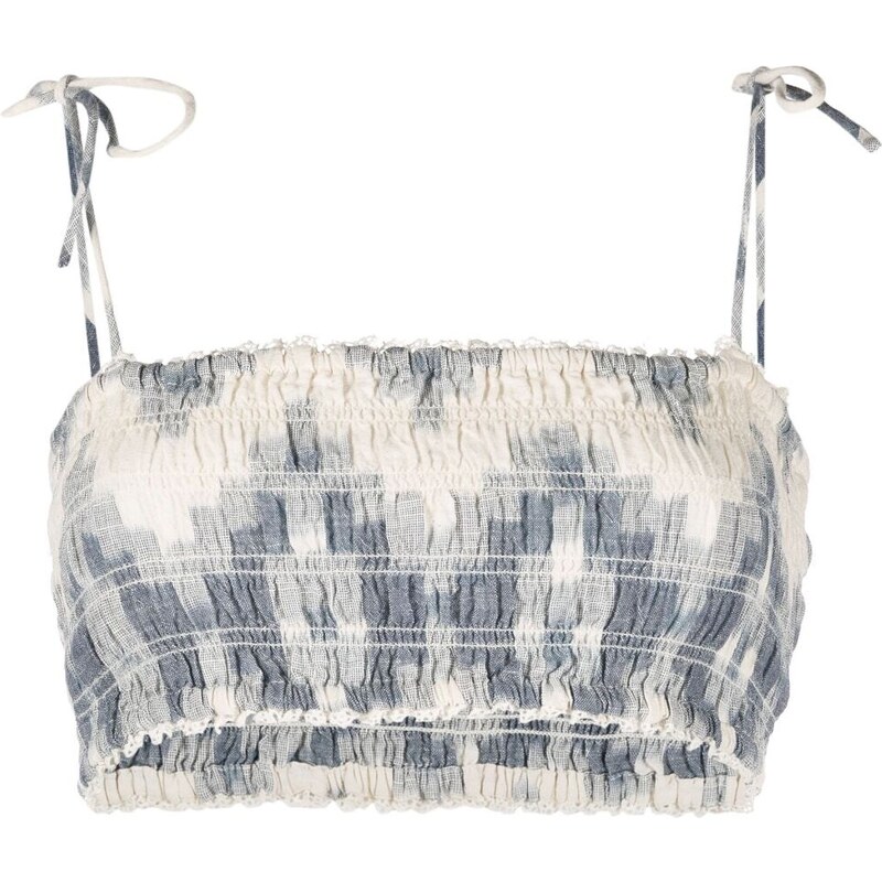 BOTEH Top crop Neith Ikat - Blu BOTEH Top crop Neith Ikat - Blu