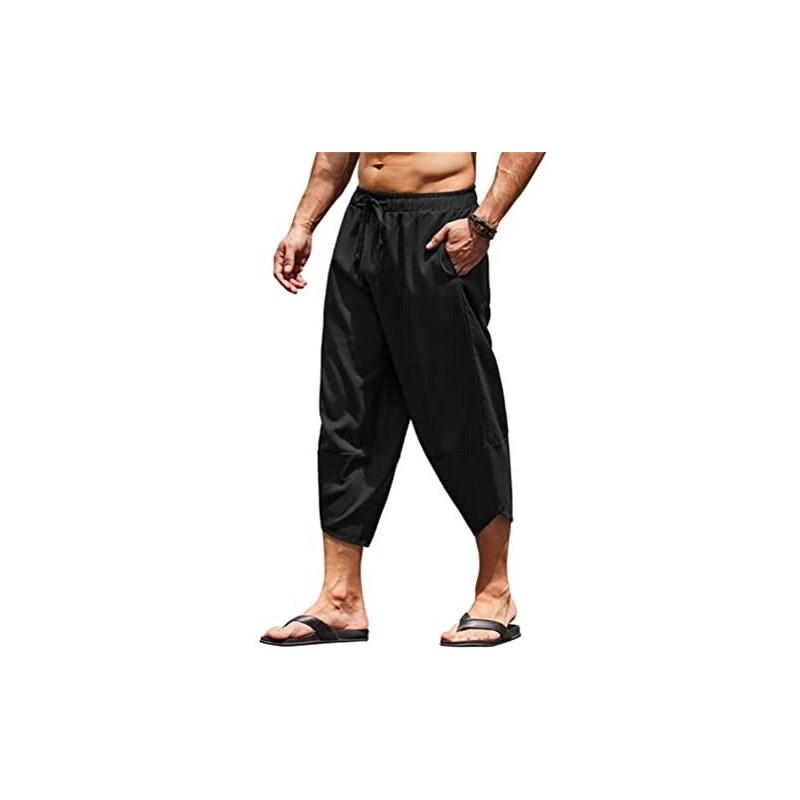 Pantaloni Larghi Uomo In Stile Medievale Vichingo | ORANDESIGNE Con Vita Regolabile E Lacci