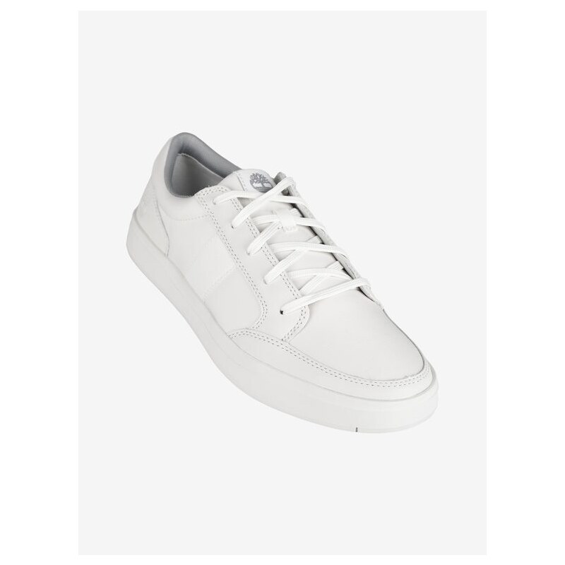 Timberland Davis Square Sneakers Uomo In Pelle Basse Bianco Taglia 43