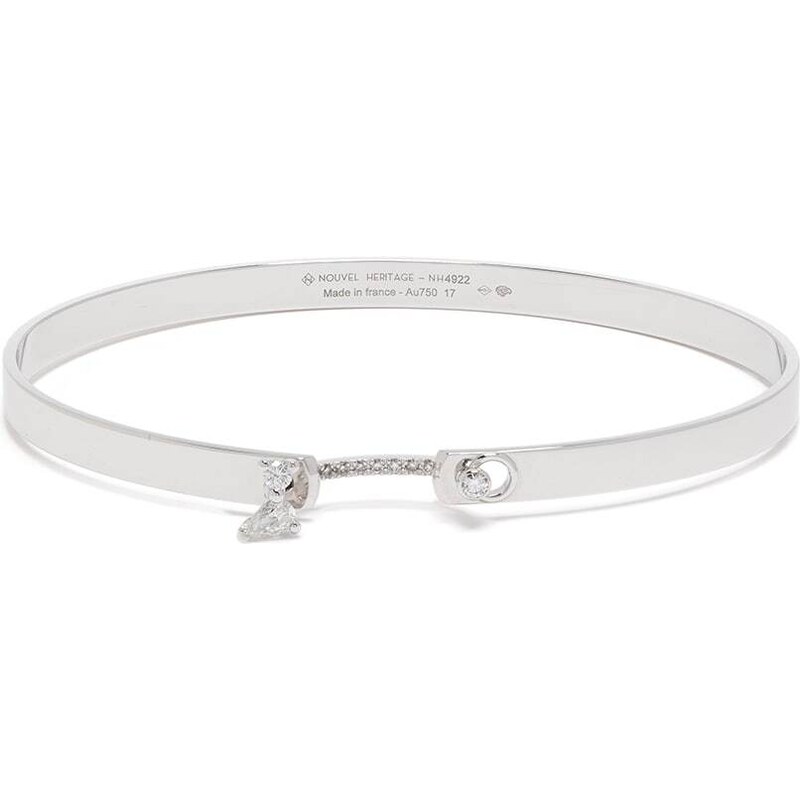 Simple Pledge Bracciale Rigido 'Ohana' Donna - Regolabile In Acciaio Inox - Colori: Argento, Oro 18kt, Oro Rosa - Con Incisione, In Cofanetto - 2