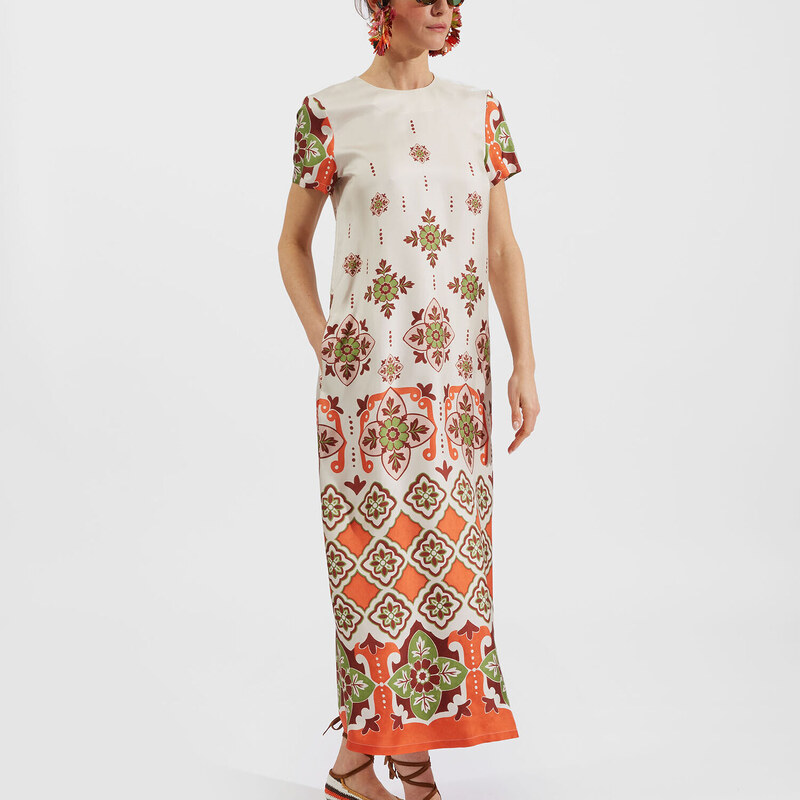 La DoubleJ Dresses gend - Swing Dress Partenope L 100% Silk