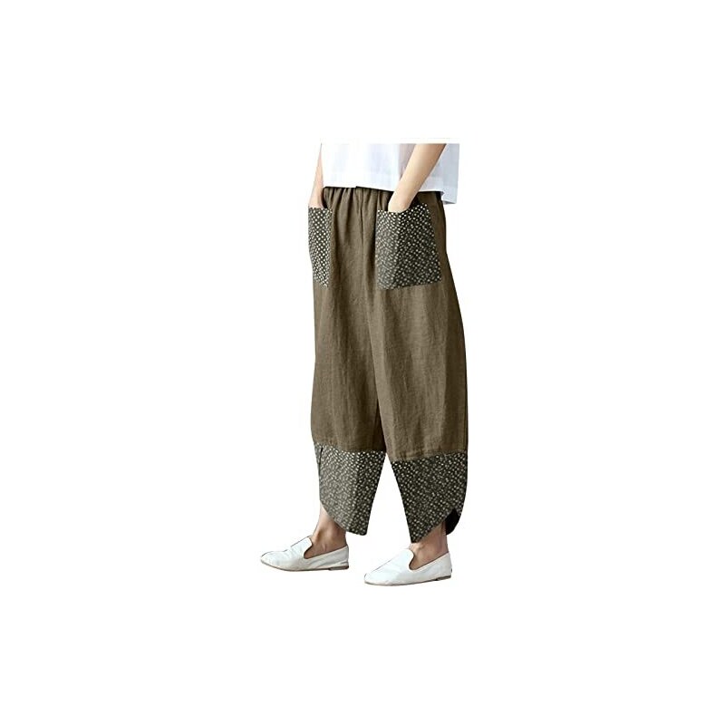 Pantaloni Da Lavoro Pantaloni Cargo Tinta Unita Pantaloni Larghi In Vita Elastica Pantaloni Larghi Multi Tasche Pantaloni Casual Allenamento All'aperto Pantaloni Della Tuta Pantaloni Da Jogging Con - Foto 4