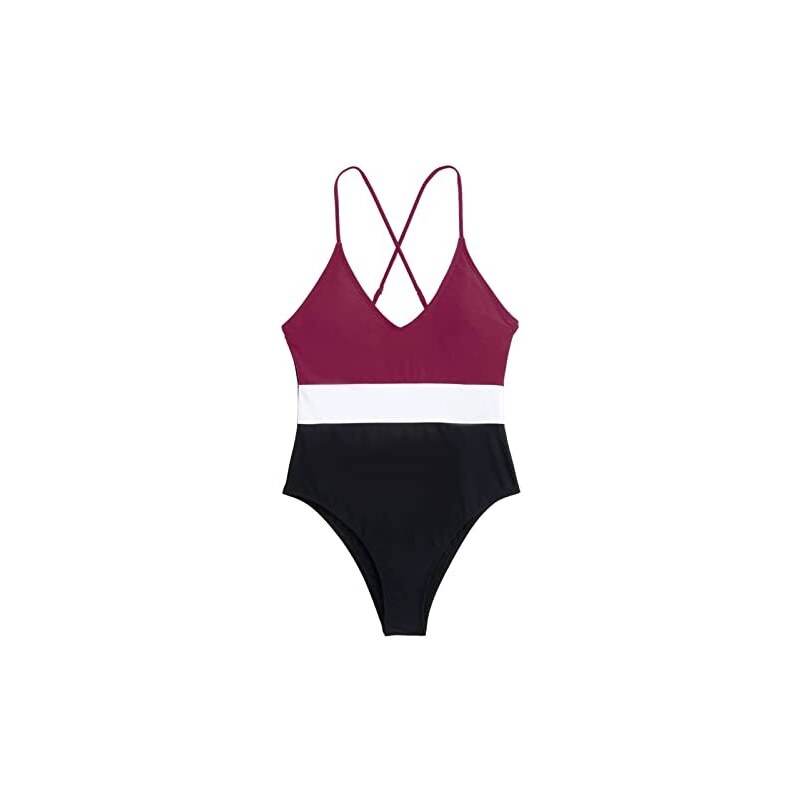 Costume Intero Manica Lunga Donna Con Cerniera - Protezione UV Per Nuoto, Surf E Spa - 85% Poliestere 15% Spandex