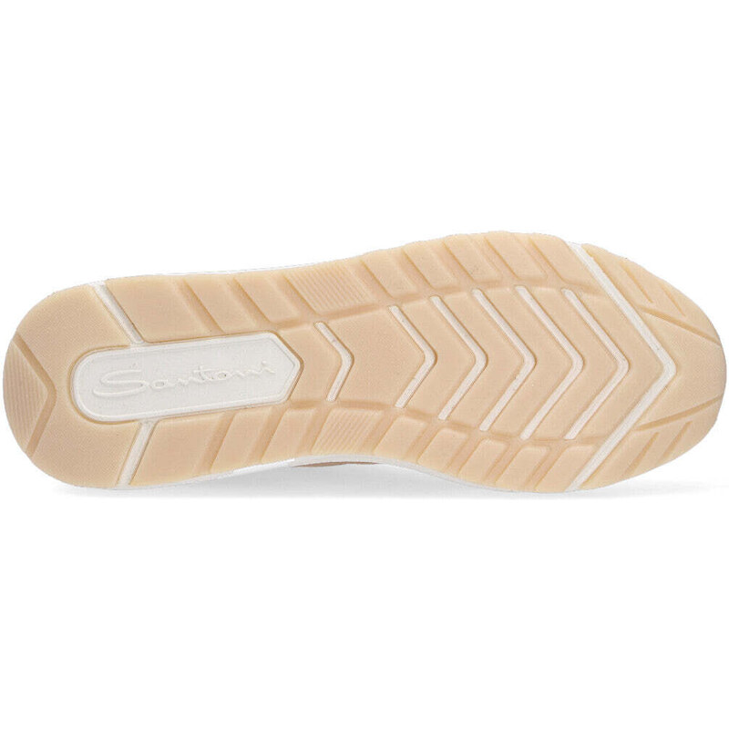 Sneaker Santoni low top beige traforata