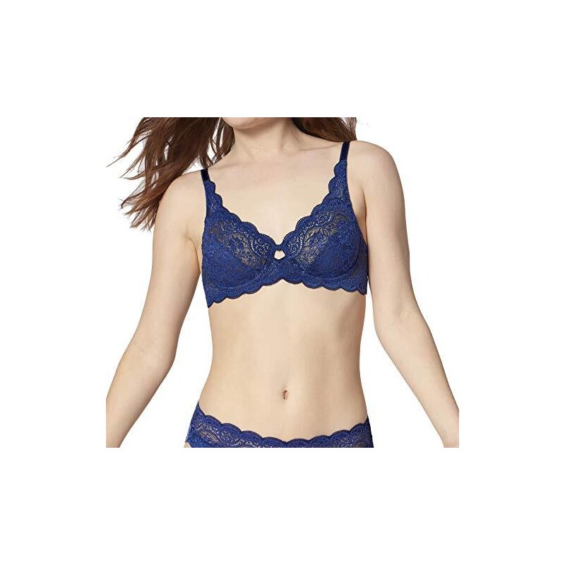 Scandale Reggiseno Donna - Blu Parisien - Composizione: 47% Poliestere, 28% Poliammide, 25% Elastan - Lavabile In Lavatrice - Taglia 80G