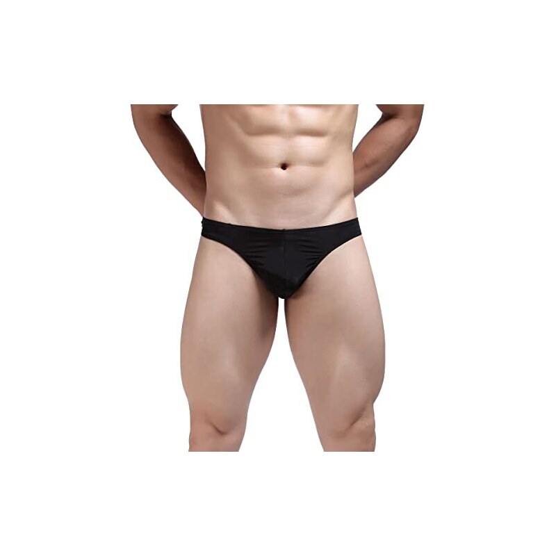 Perizoma da Uomo nero con inserto trasparente