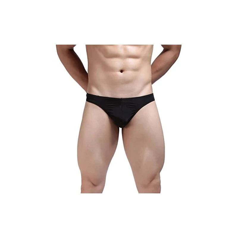 Vemefufu Perizoma G String Slip Tanga Uomo Sexy Seta Di Ghiaccio Silky Intimo Uomini Hot Vita