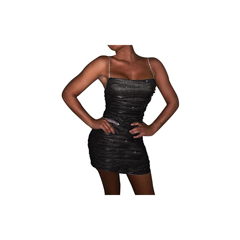 Abito Da Donna Con Paillettes LED BALAYSIER – Vestito Luminoso Per Feste, Evento, Discoteca