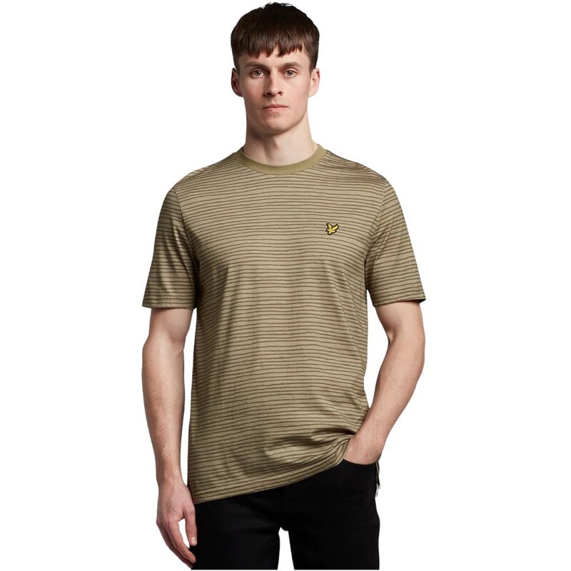 Lyle & Scott t-shirt breaton stripe verde TS1807V