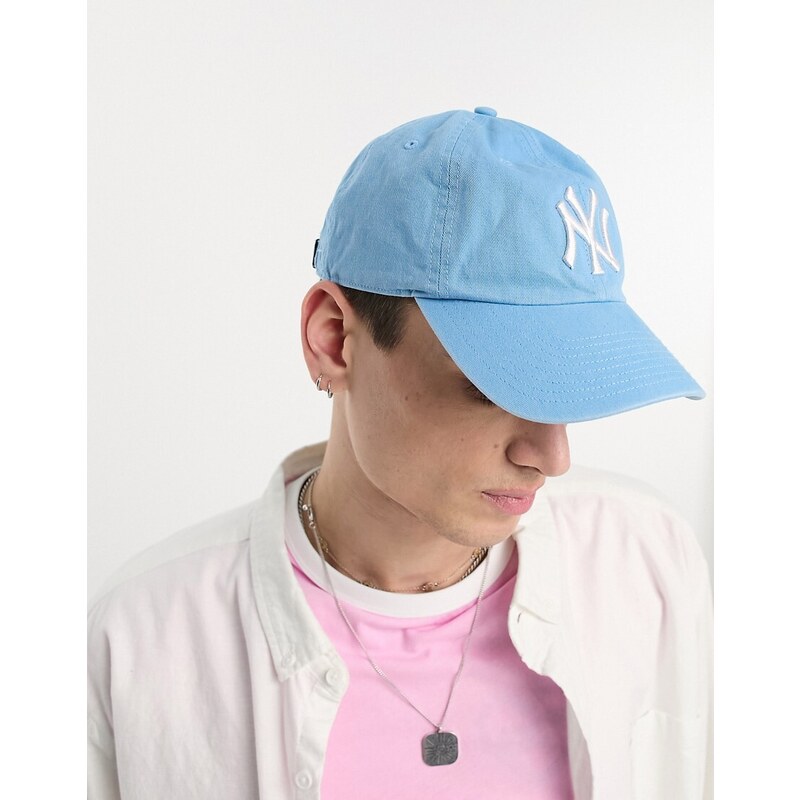 47 Brand - MLB NY Yankees - Cappello con visiera azzurro-Blu