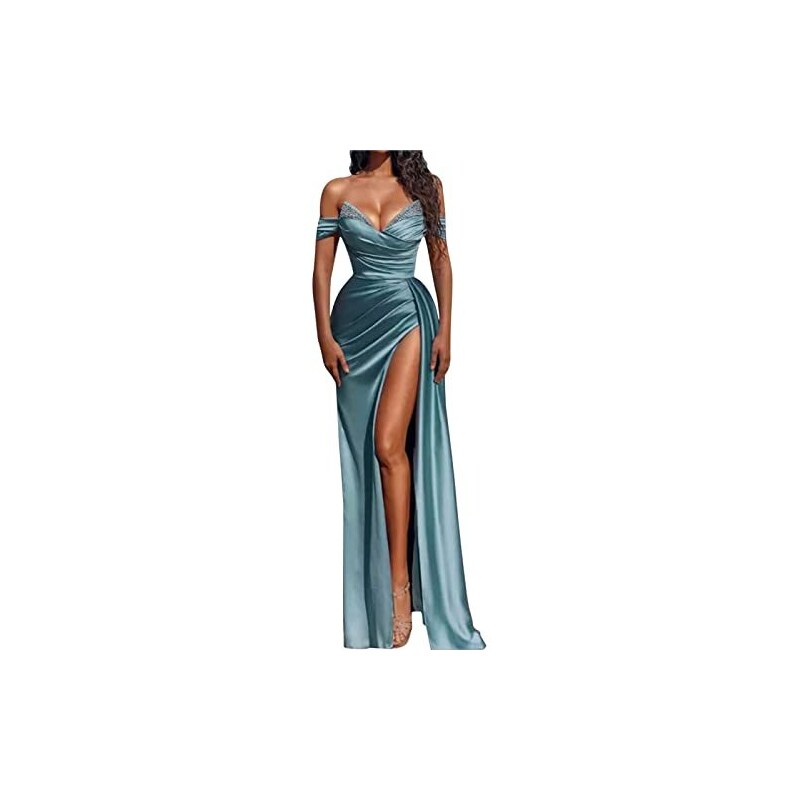 Minishion Abiti Formali Con Paillettes Per Abito Corto Da Sera Da Donna Viola L 119861629