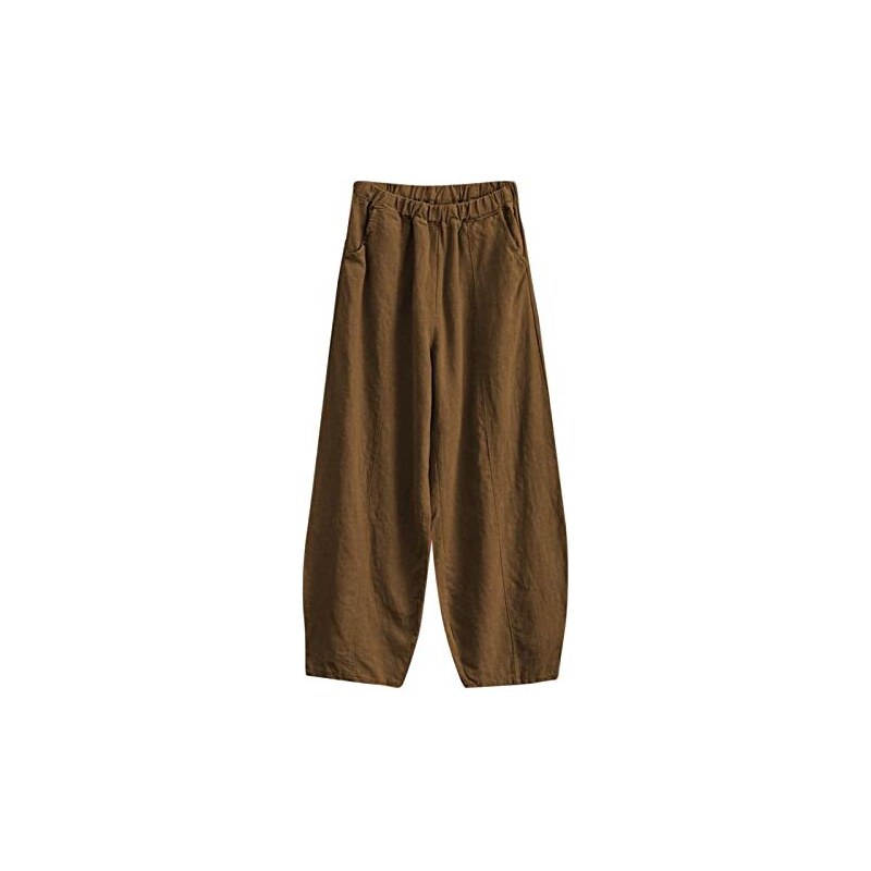 Pantaloncini Estivi Donna In Pile Front – Vita Elastica Con Tasche, Tinta Unita, Regolari - Foto 2